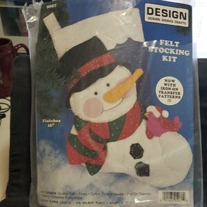 Design Works Crafts Felt Snowman Stocking Kit #5037.